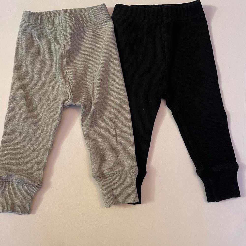 Little Bipsy rib legging-Set of two-Size 6-12 months